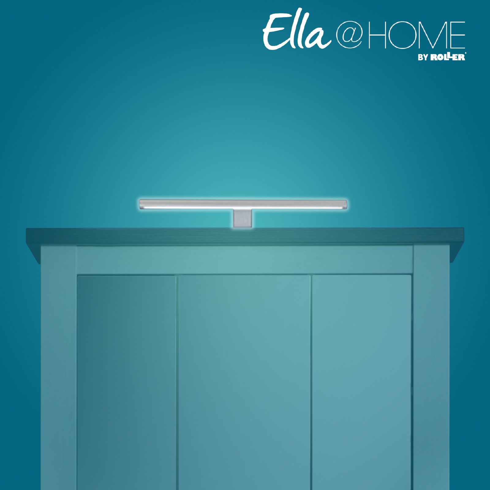 Ella@HOME Aufsatzbeleuchtung - Alu - kaltweiß - 34,2 cm breit