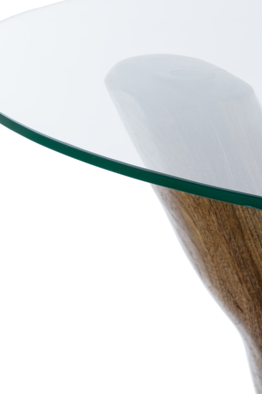 Couchtisch SHARIKA - braun - Holz-Glas