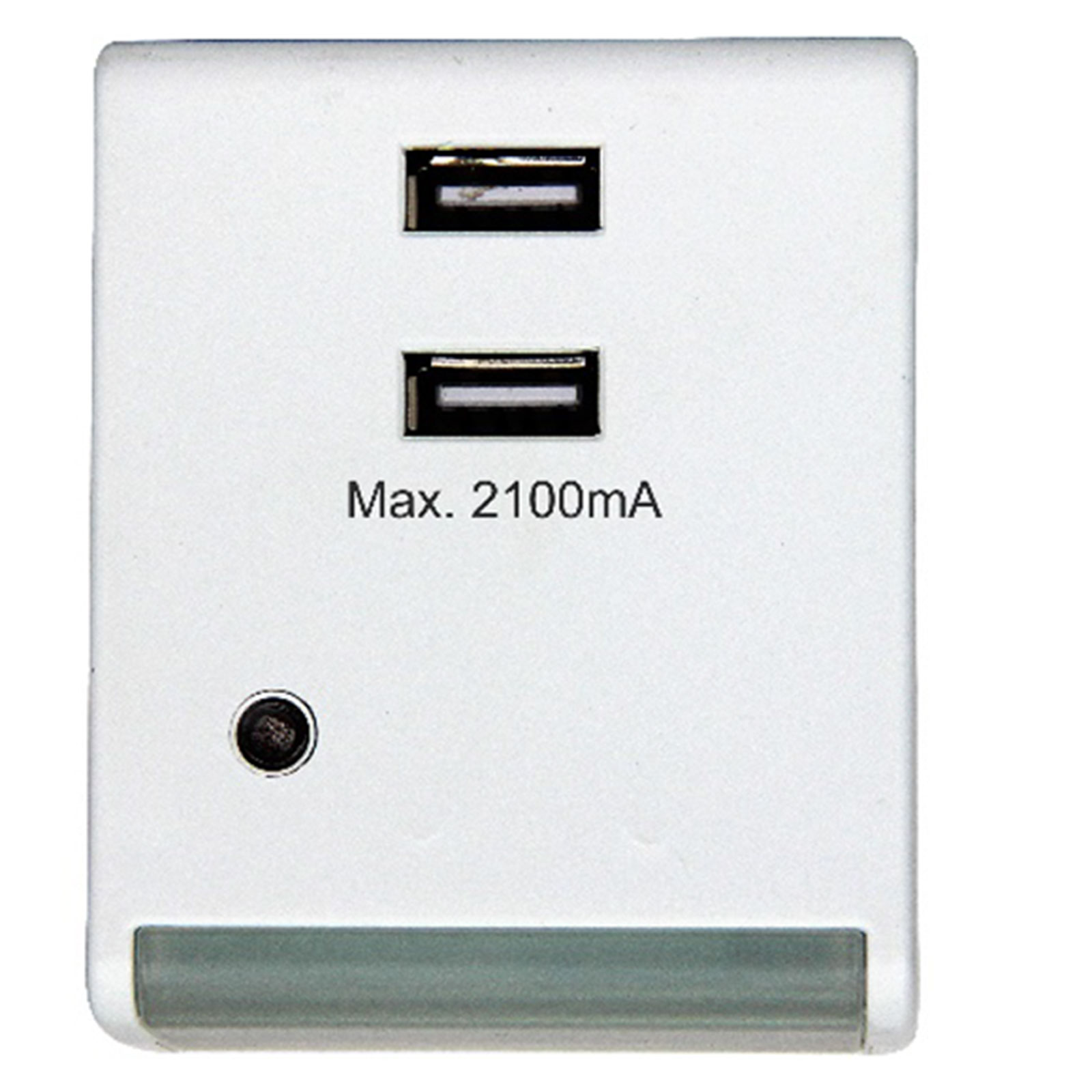 LED-Nachtlicht - Dämmerungsschalter - 2-fach USB Ladebuchse