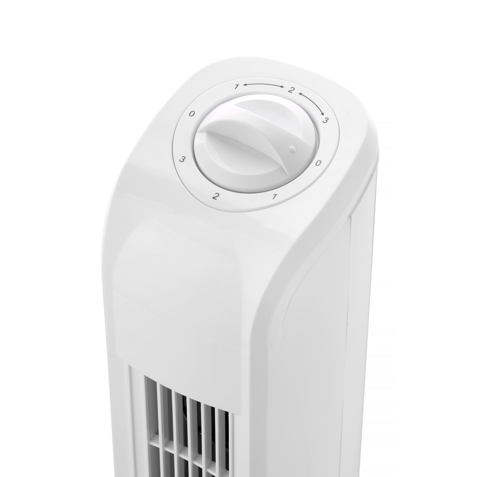 Turmventilator - weiß - 3-Stufen Schalter
