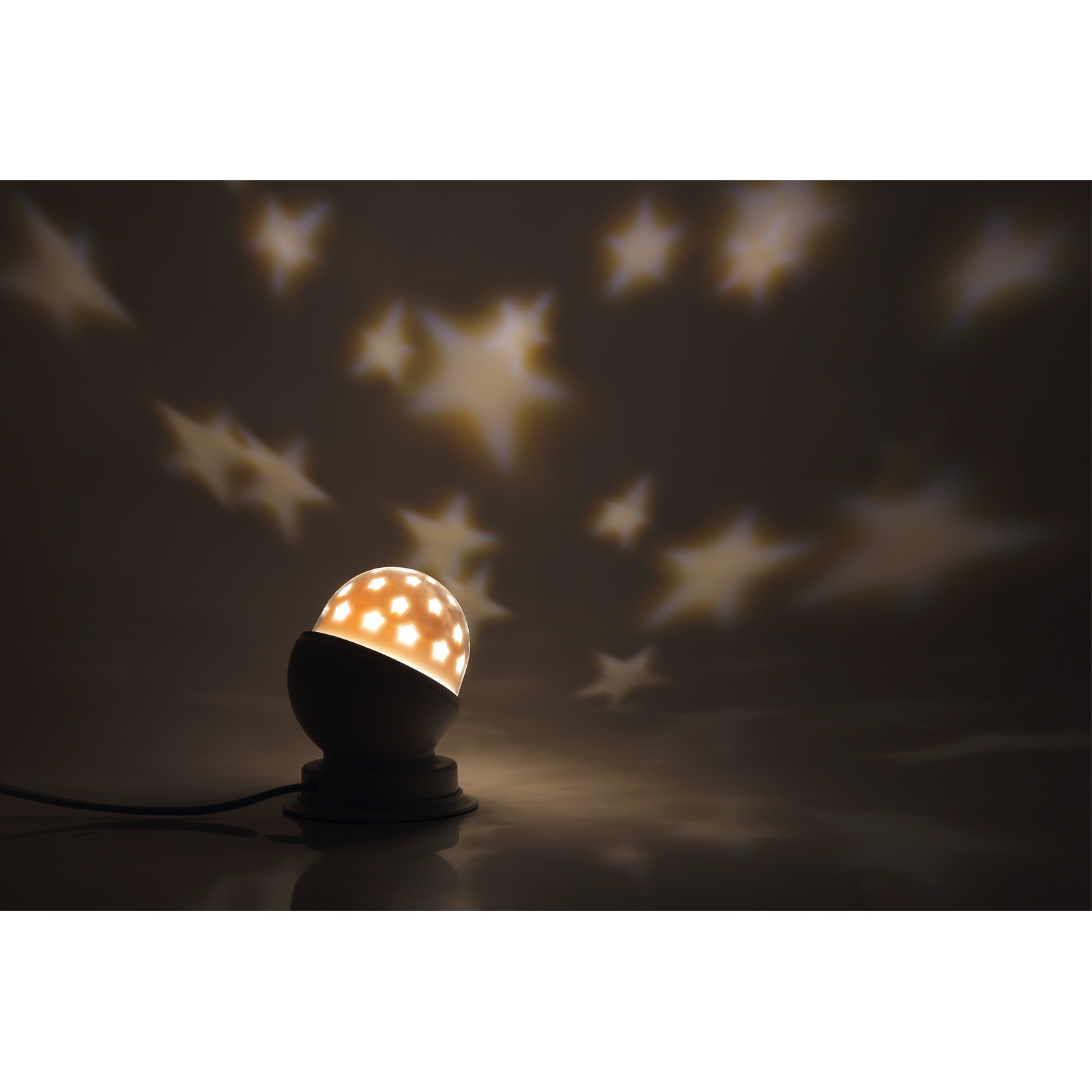 LAMPURA LED-Tischleuchte - weiß - Ø 8,8 cm