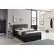 Boxspringbett - schwarz-grau - H2 - 140x200 cm