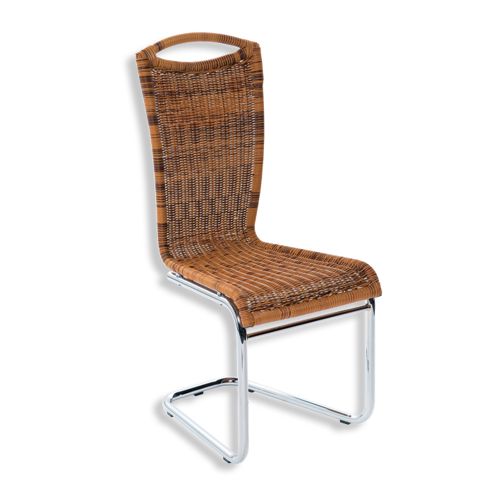 Stuhl - honig-braun - Rattan-Optik