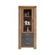 Vitrine ALICE - Wildeiche teilmassiv - 66 cm