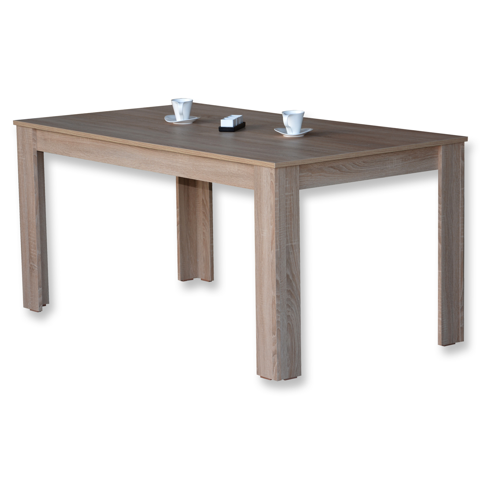 Esstisch - Eiche Sonoma - ausziehbar - 160x90 cm | Online ...