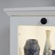 Vitrinenschrank - weiß - 81 cm