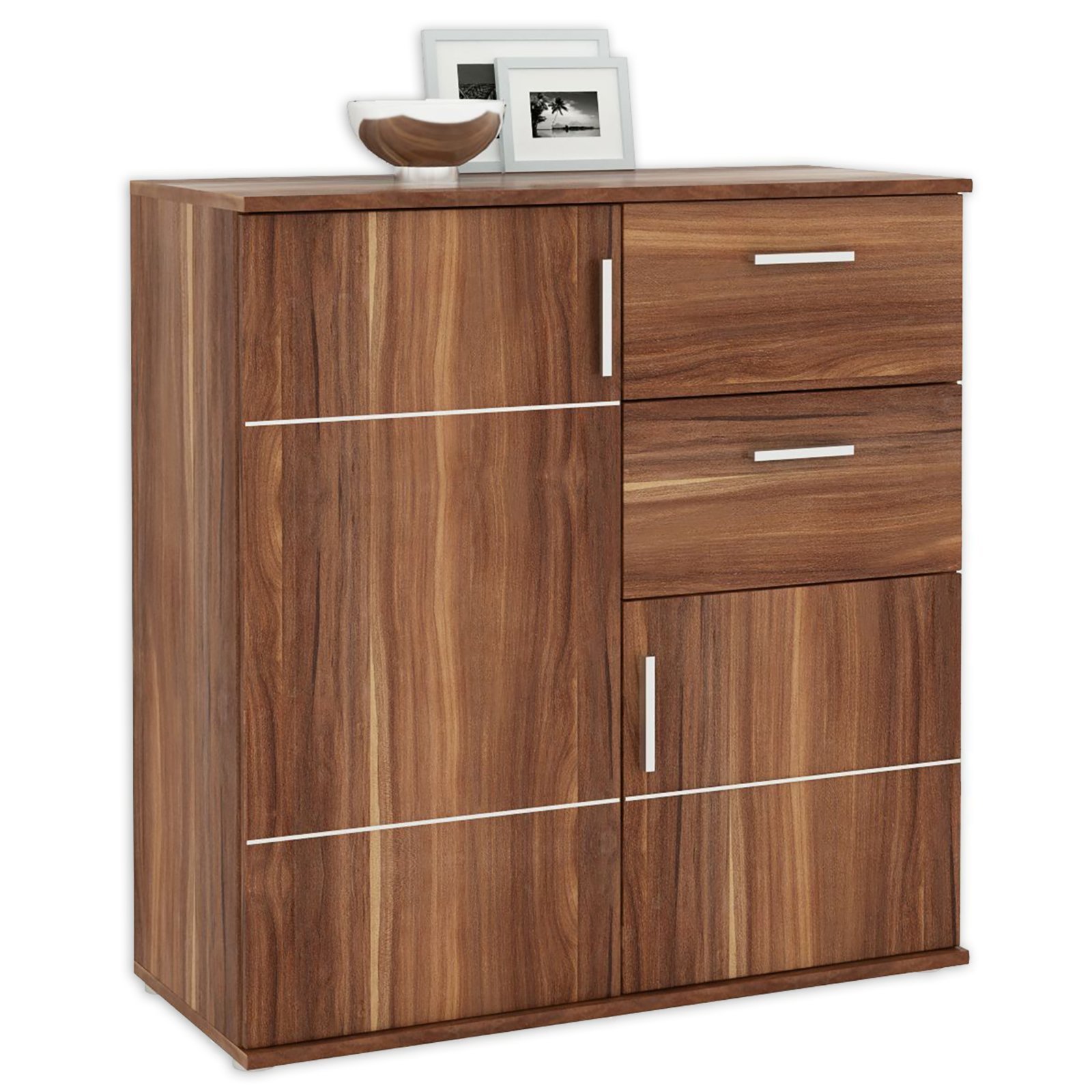 Kommode JONAS Kernnussbaum 88 cm breit Kommoden