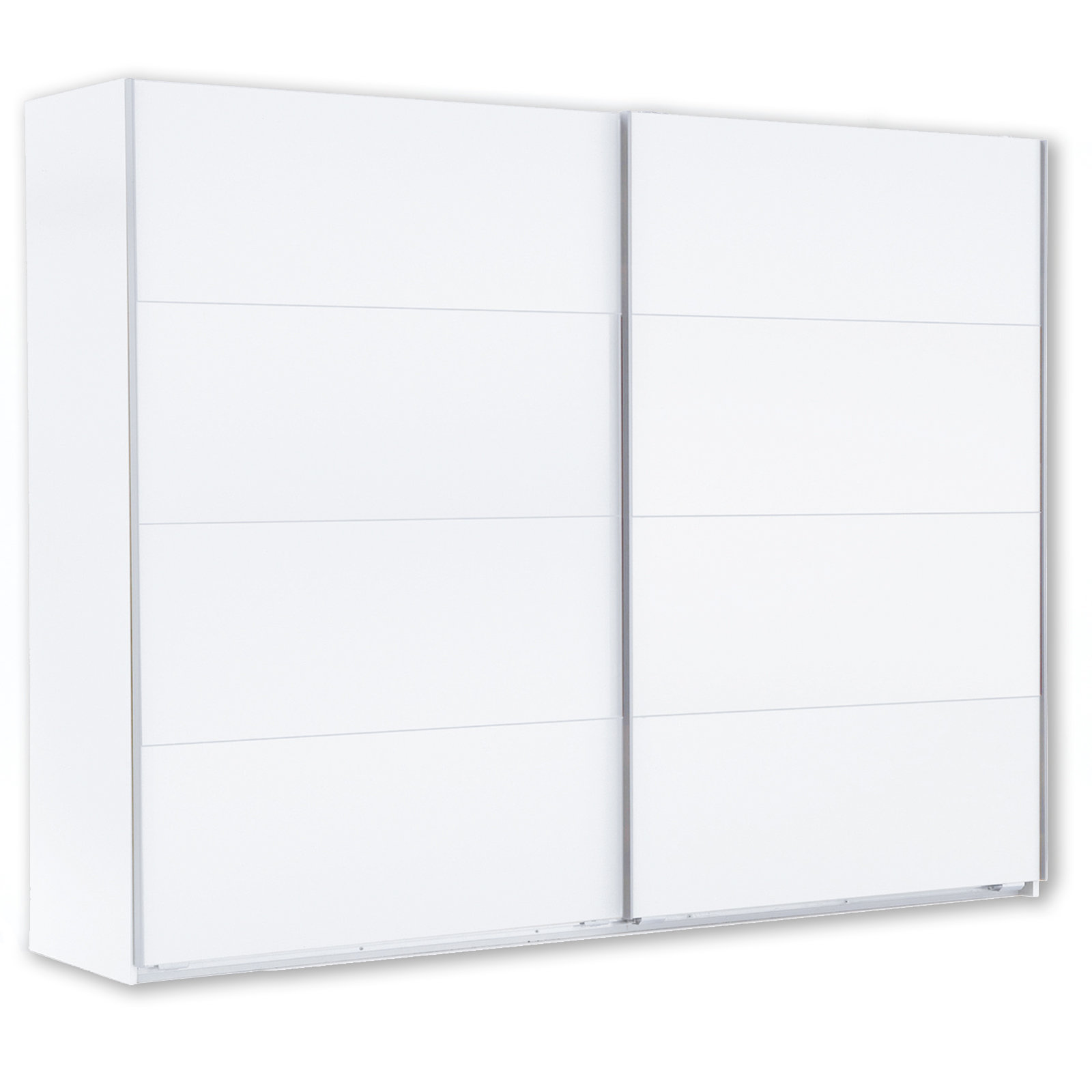 Schwebetürenschrank - alpinweiß - 270 cm breit