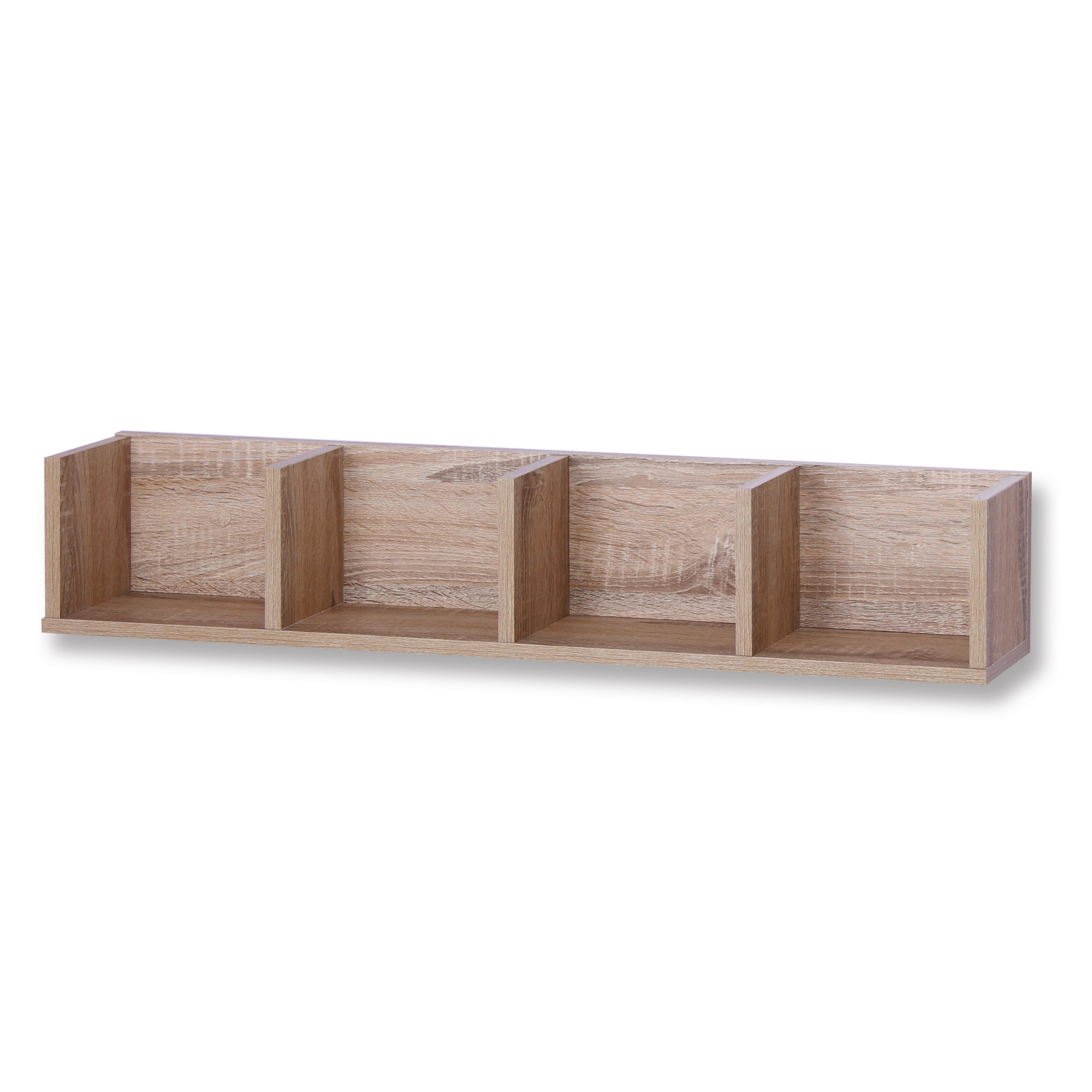 Wandregal - Sonoma Eiche - 4 Fächer - 91,5 cm