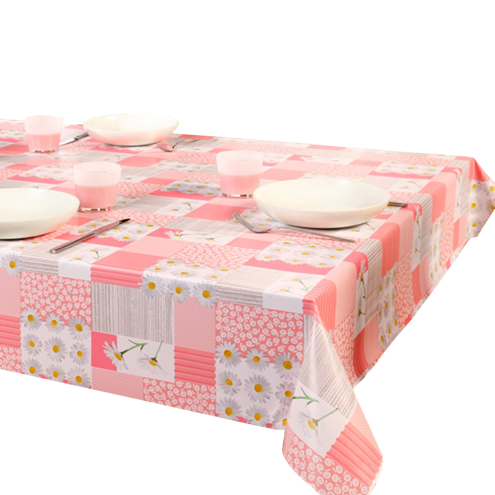 Tischdecke - rosa - Margarite - 140 cm breit
