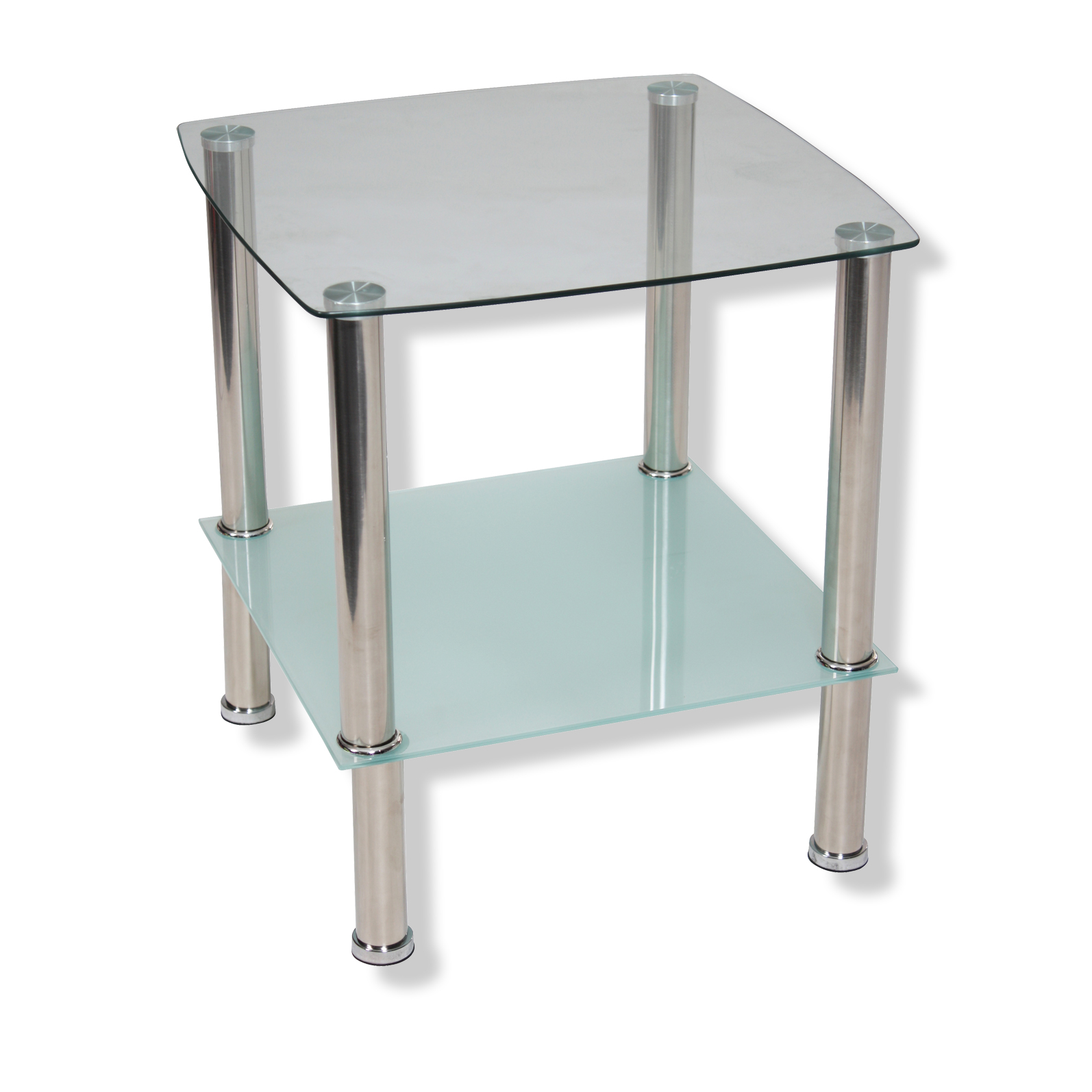 Beistelltisch Glas Silber Milchglas 45 Cm Breit Online Bei Roller Kaufen