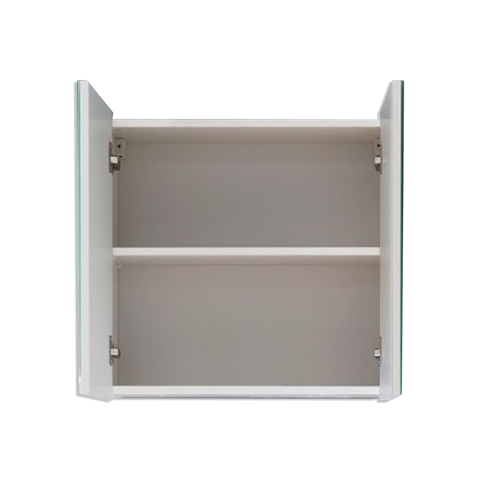 Spiegelschrank - weiß Hochglanz - 2 Spiegeltüren - 60 cm breit