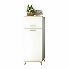sonoma Midi-Kühlschrankumbau ROM Umbauschrank Küchenschrank 60 cm weiss 