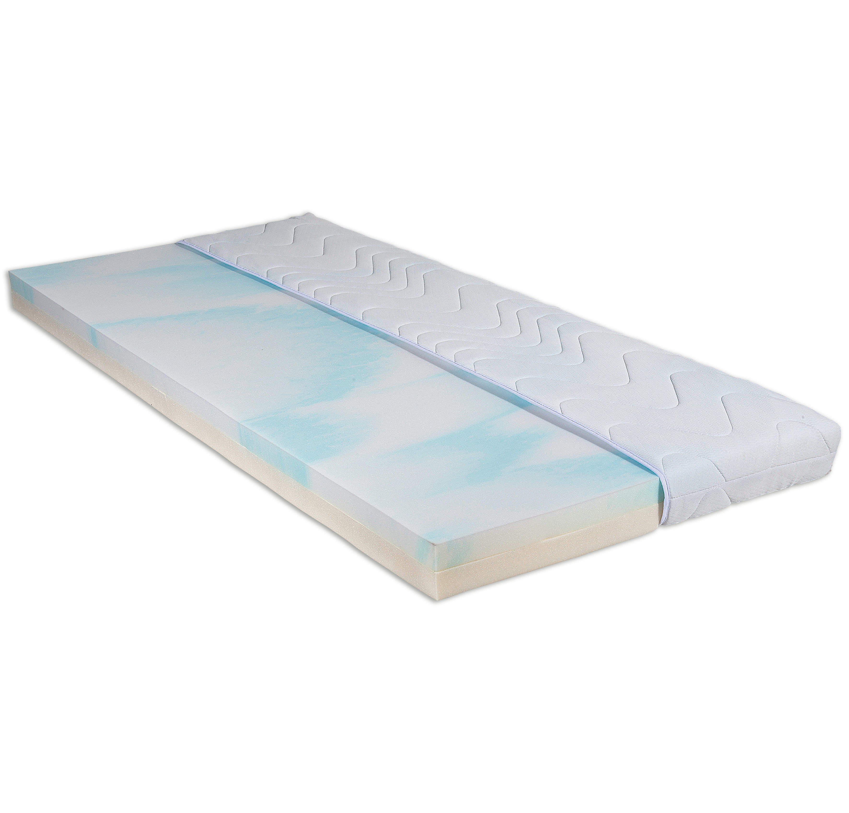 Wende-Topper KALTSCHAUM und VISCO - 2 Schichtenkern - 140x200 cm
