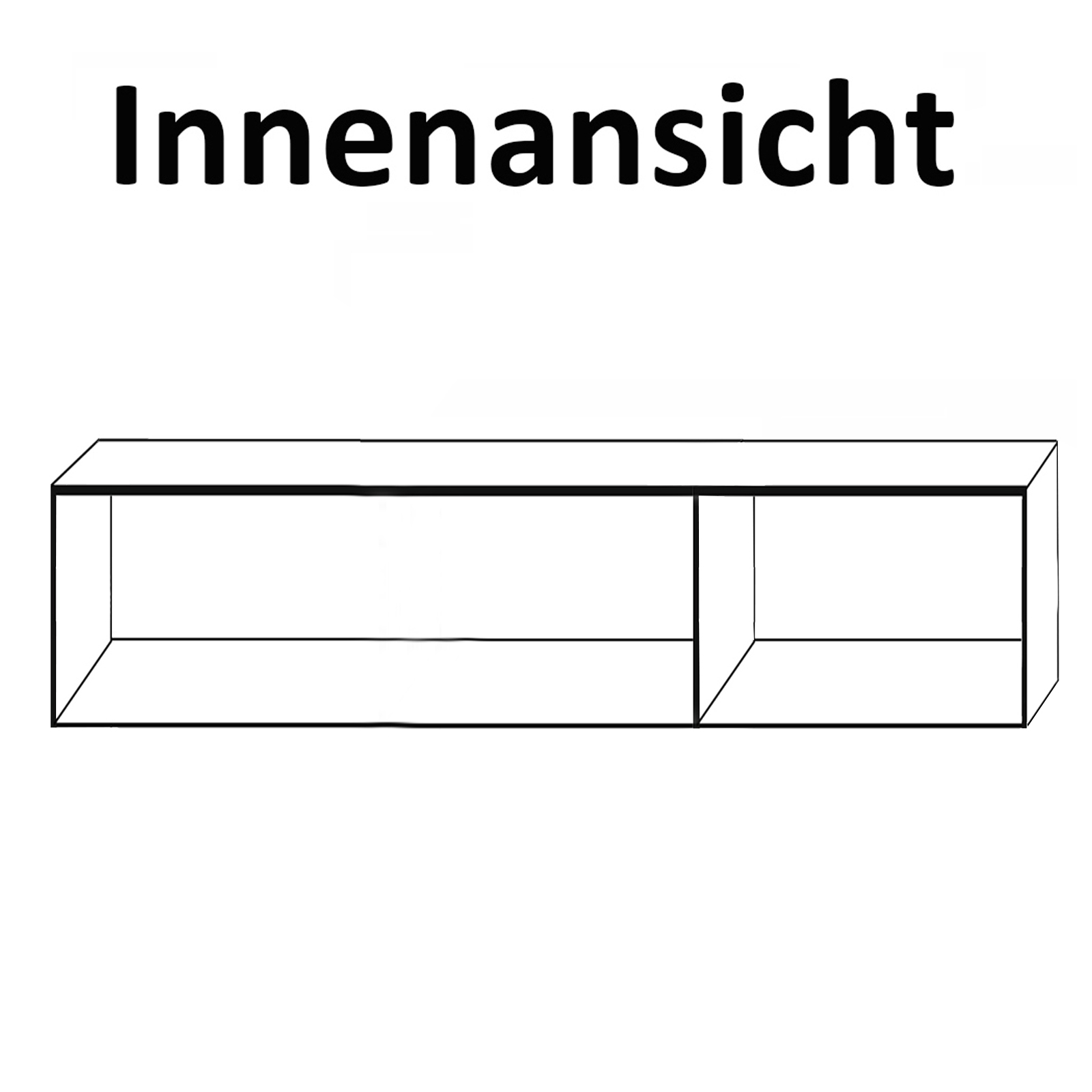 Schrankaufsatz - Sonoma Eiche - 136 cm