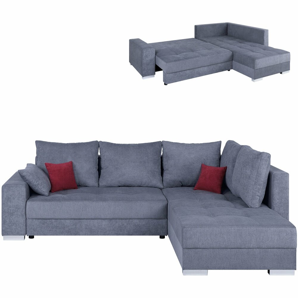 Ecksofa anthrazit mit Liegefunktion Online bei ROLLER kaufen