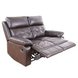 2-Sitzer Sofa - dunkelbraun - Kunstleder - Relaxfunktion