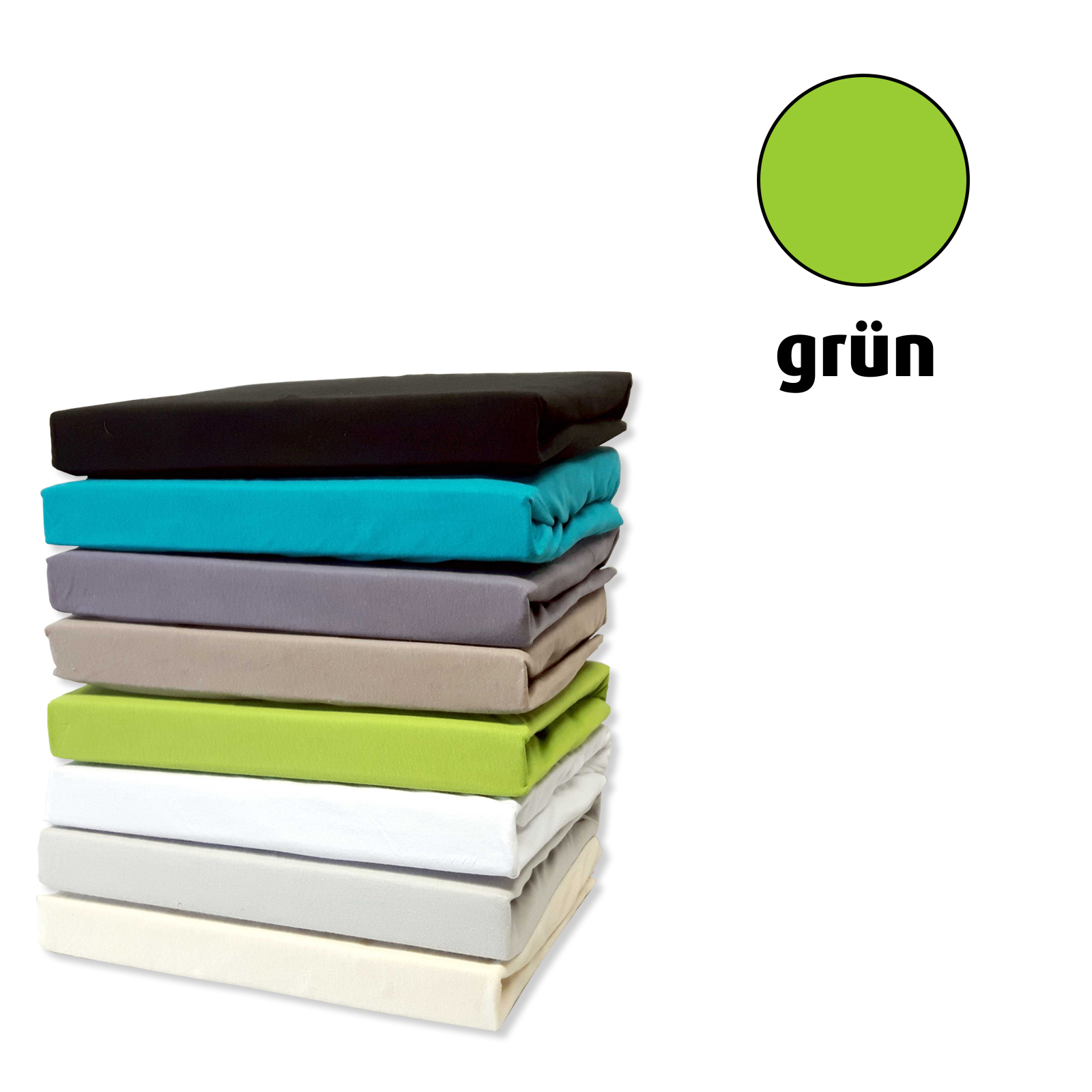 TopperSpannbettlaken grün 180x200 cm Online bei ROLLER kaufen