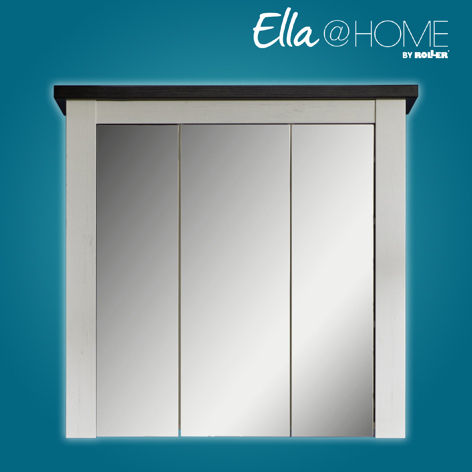 Spiegelschrank - Pinie weiß-Wenge - 78 cm breit | Online bei ROLLER kaufen