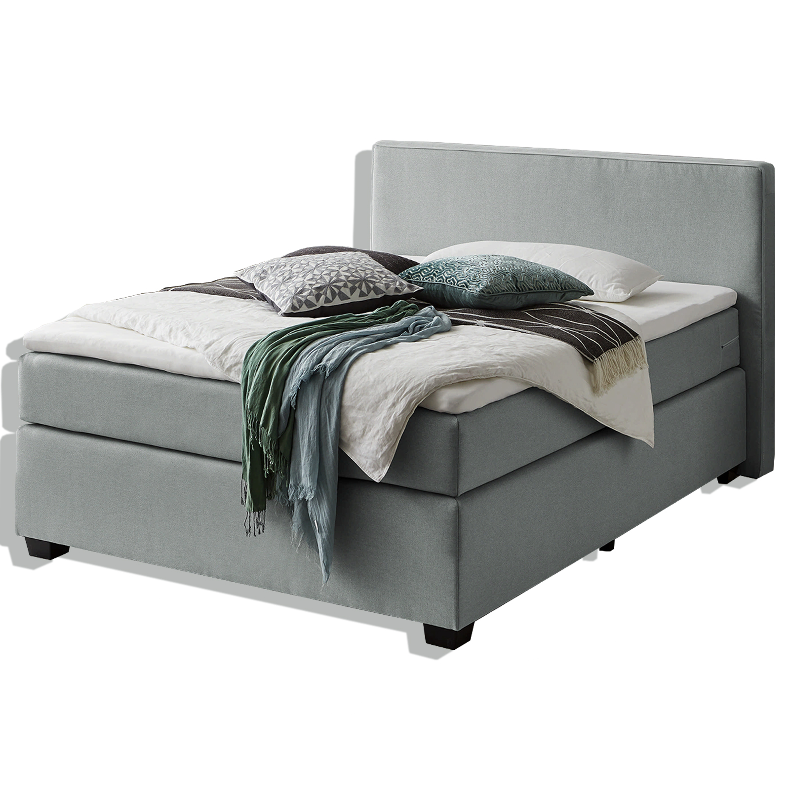 Boxspringbett - mint - H2 - 140x200 cm