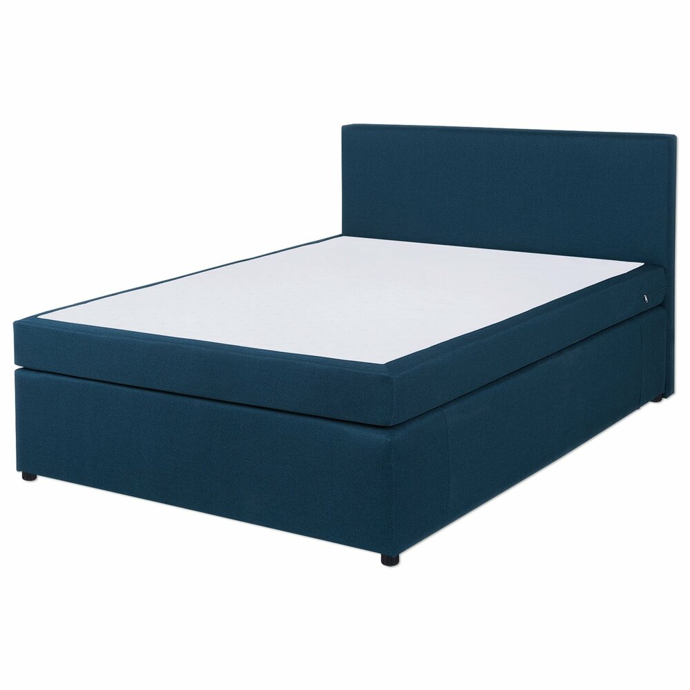 Boxspringbett - blau - H3 - 140x200 cm | Online bei ROLLER ...