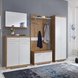 Garderobenhochschrank - Alteiche-weiß - 60 cm breit -0131010400