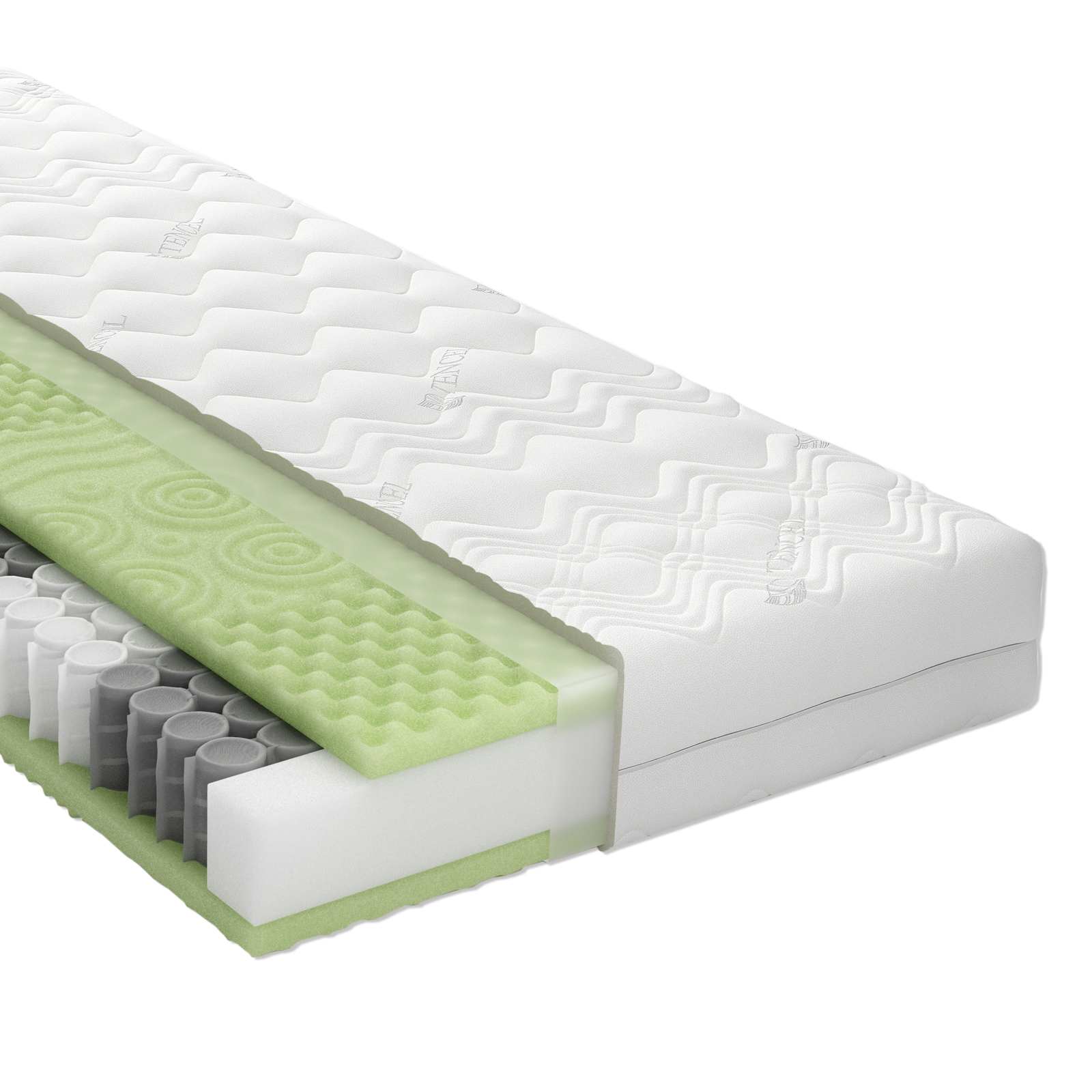 SCHLARAFFIA Taschenfederkernmatratze COLLA PURE 40 TFK - H3 - 90x190 cm