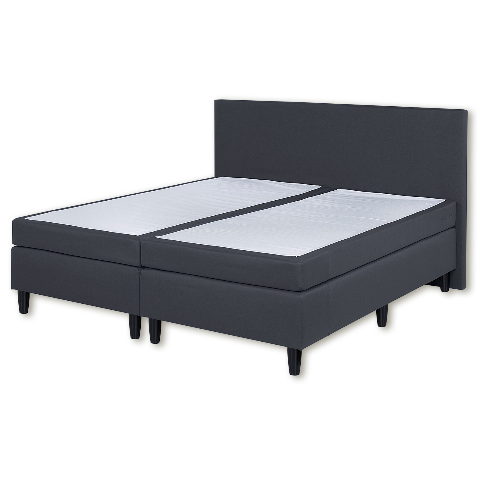 Boxspringbett - anthrazit - Federkern - H2 - 180x200 cm