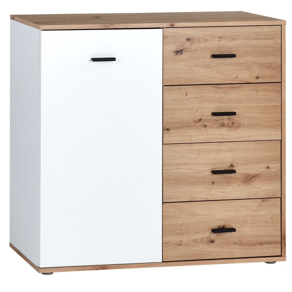 Kommode Artisan Eiche weiß 96 cm Online bei ROLLER kaufen