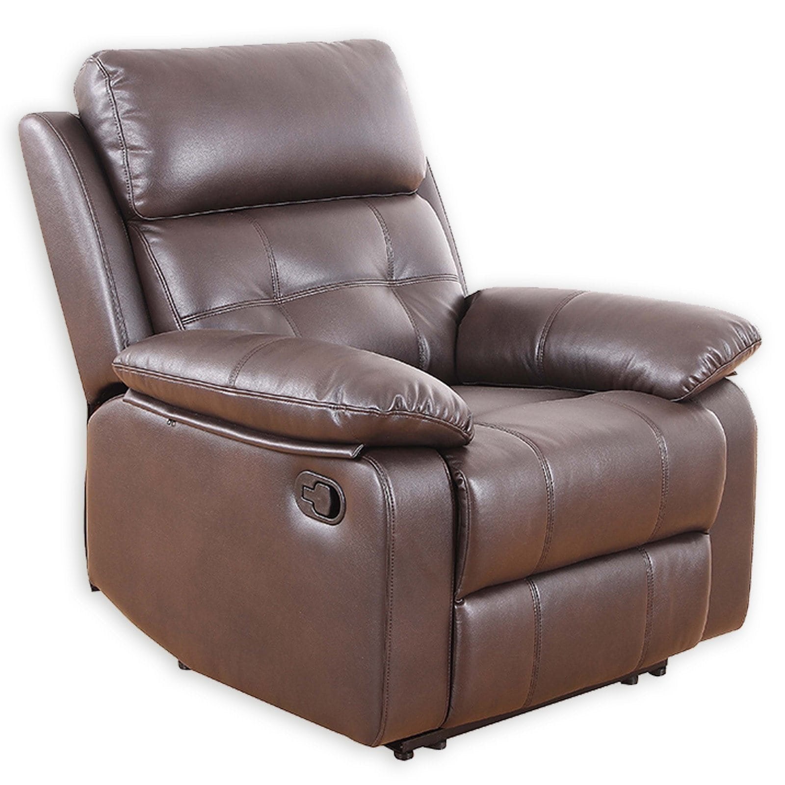 TV-Sessel - dunkelbraun - Kunstleder - Relaxfunktion