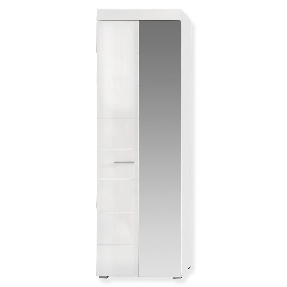 Garderobenschrank Weiss Hochglanz