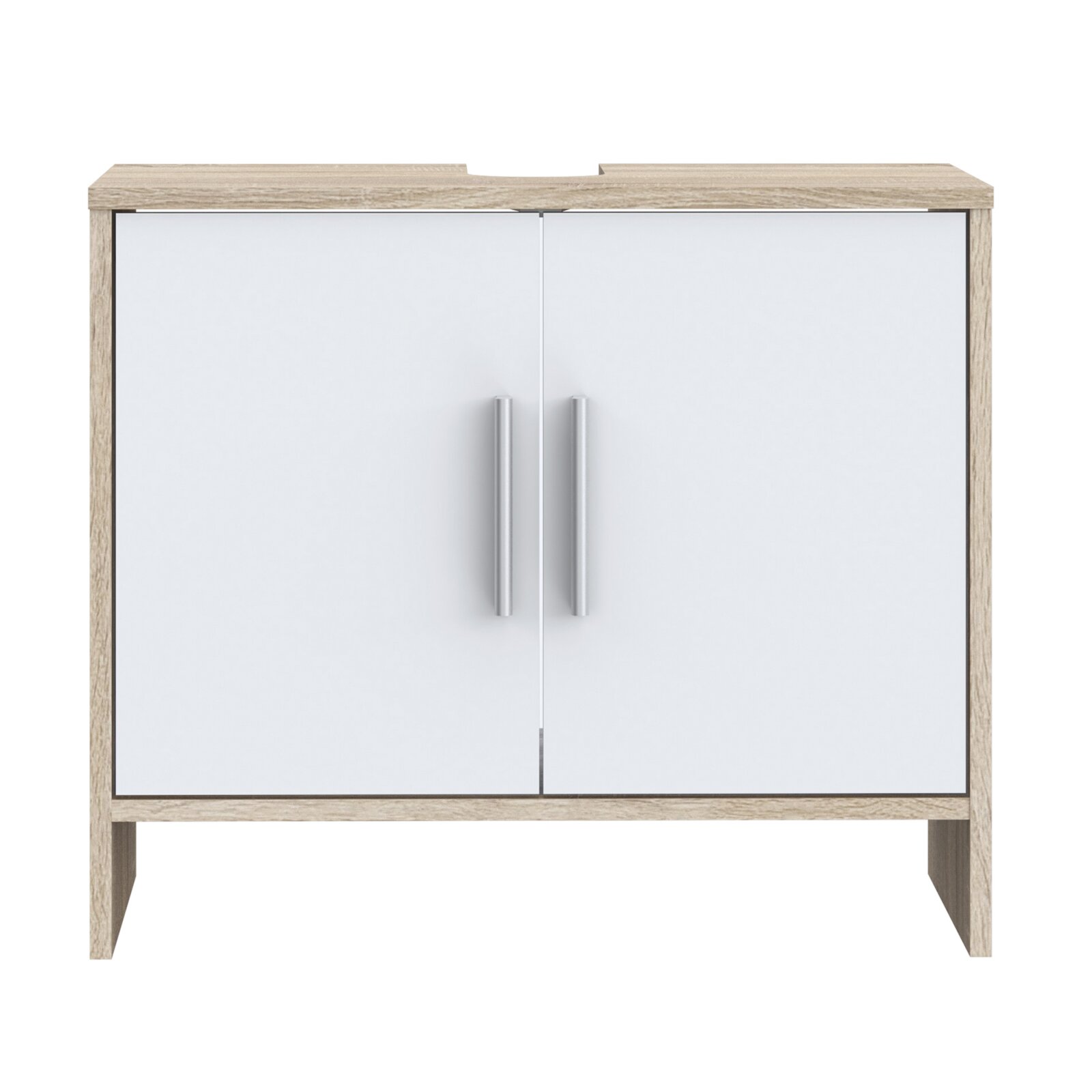 Waschbeckenunterschrank - Sonoma Eiche-weiß - 65 cm | Online bei ROLLER  kaufen