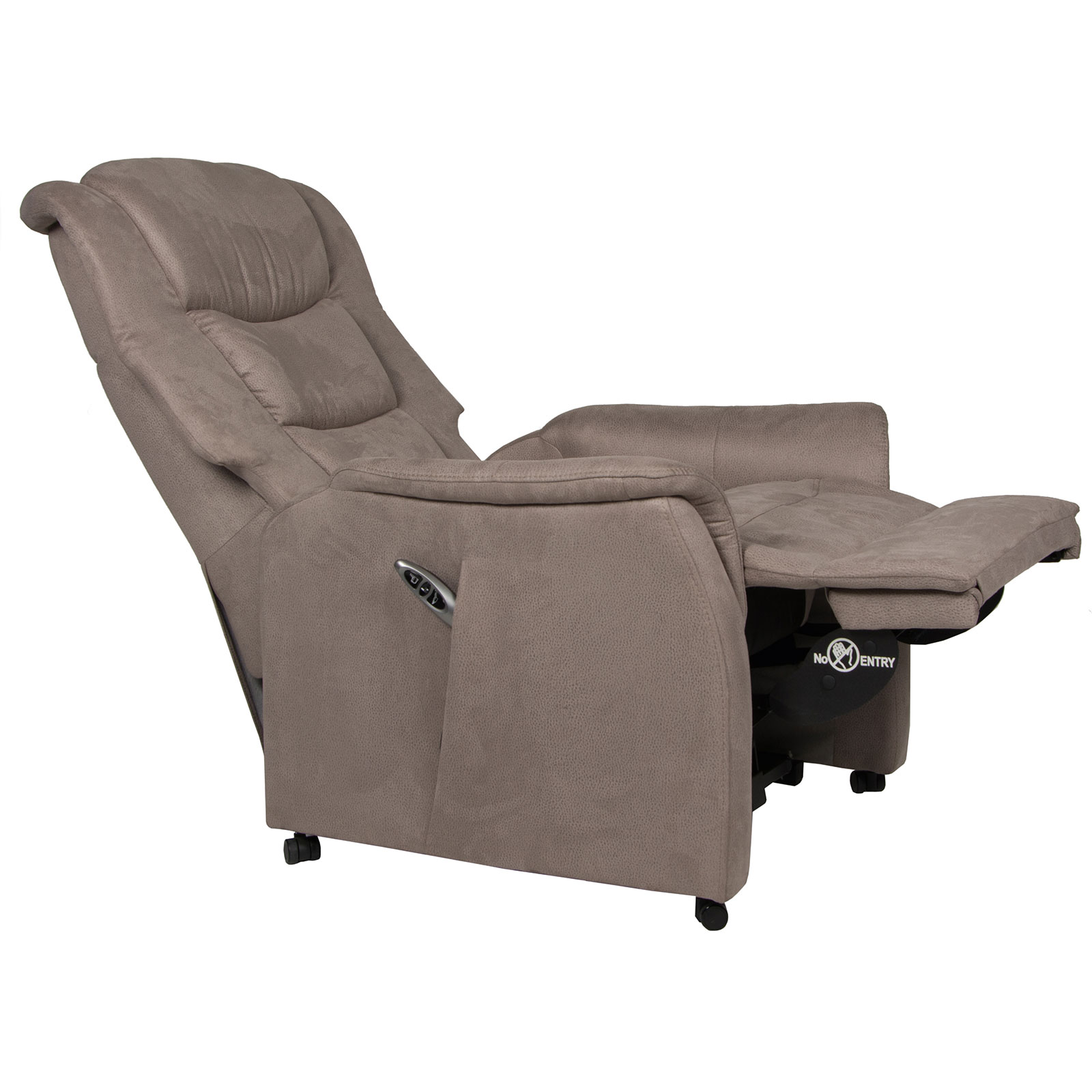 TV-Sessel - graubraun - mit Motor