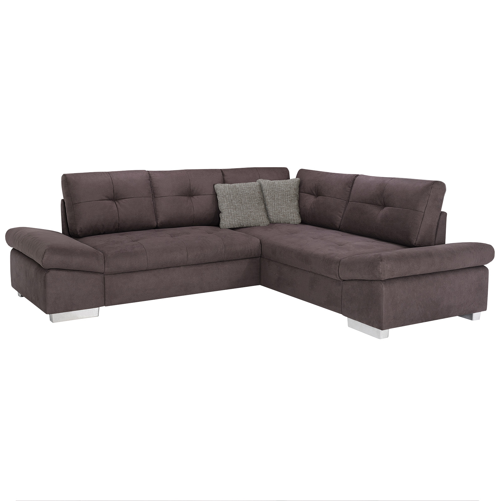 Ecksofa - taupe - Liegefunktion links