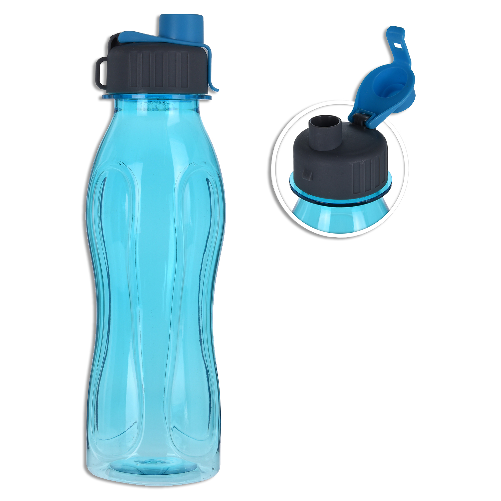 Trinkflasche - sommerliche Farben - Kunststoff - 600 ml