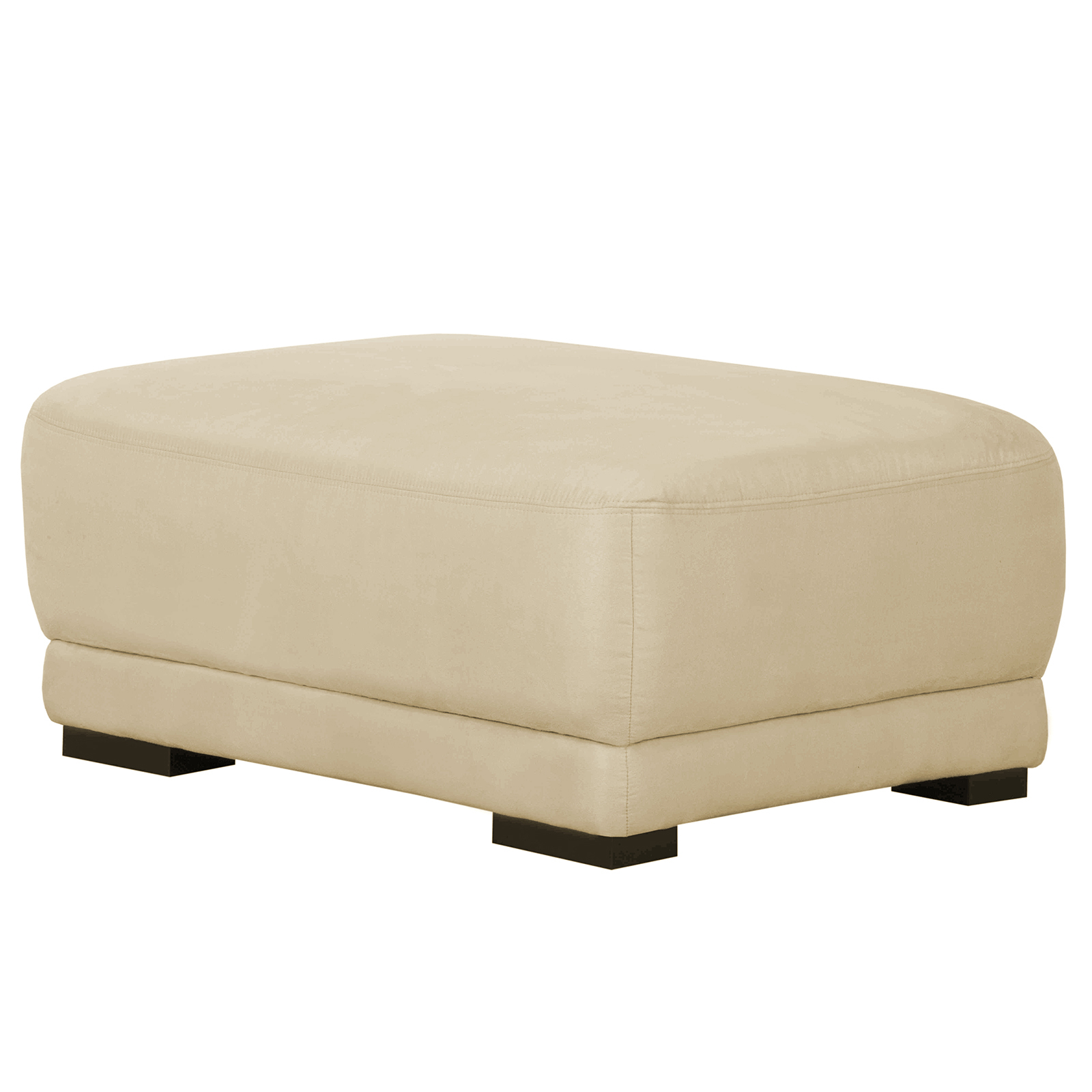 Boxspring-Hocker - beige