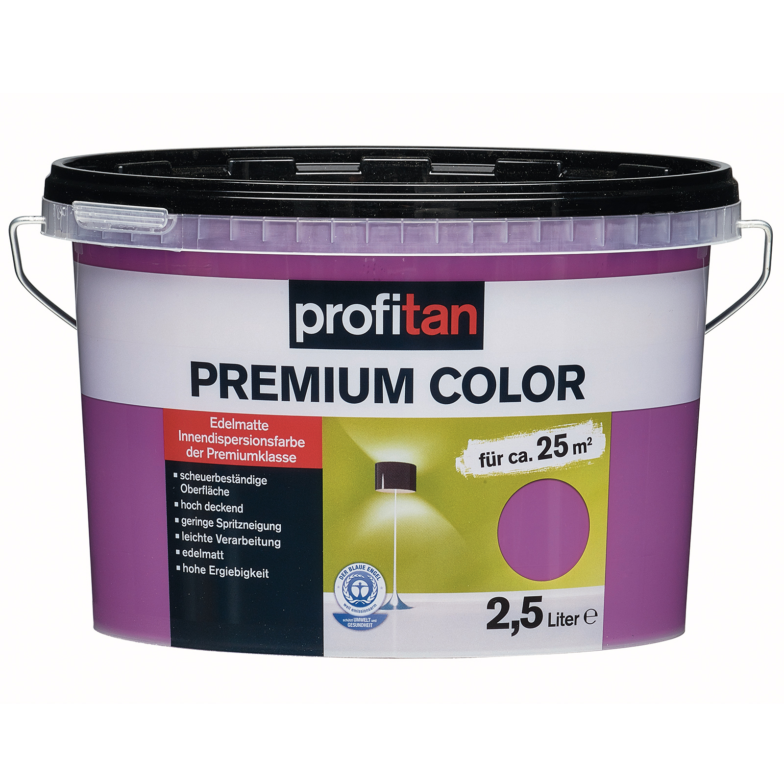 profitan Wandfarbe Premium Color - purple rain edelmatt - 2,5 Liter