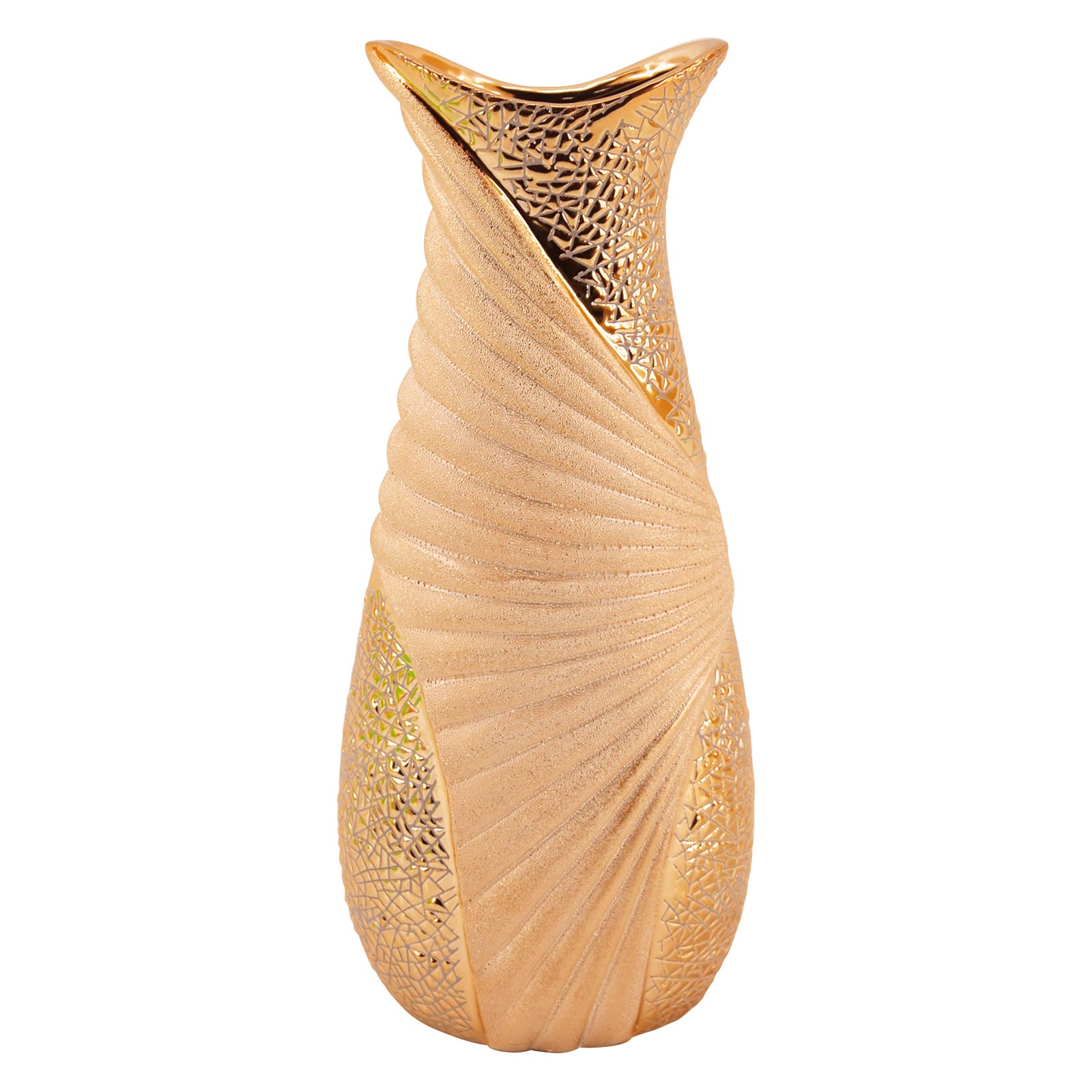 Deko-Vase - gold - 34,5 cm hoch | Online bei ROLLER kaufen Deko-Vase - gold - 34,5 cm hoch | Online bei ROLLER kaufen