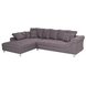 Ecksofa - nougat - beidseitig montierbar