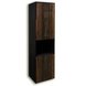 Standvitrine TEXAS - Schwarzstahloptik - Texas Oak - 50 cm