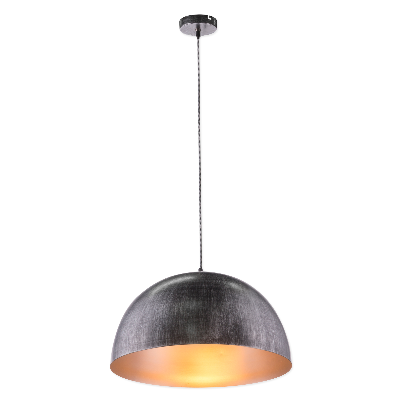 Pendelleuchte - schwarz-grau - 140 cm hoch