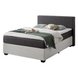 Boxspringbett - weiß-grau - H2 - 140x200 cm
