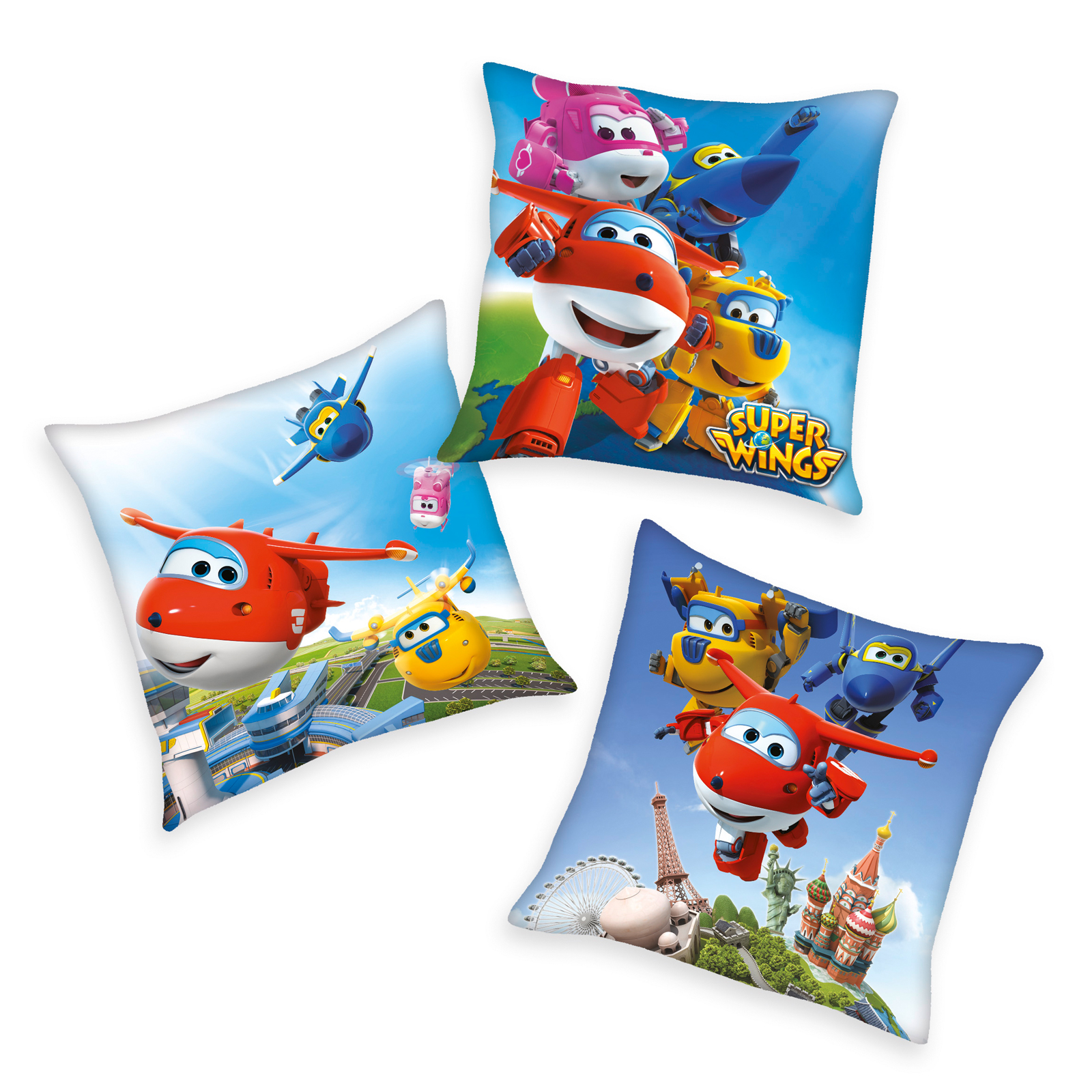 Kissen SUPER WINGS - sortiertes Design - 40x40 cm