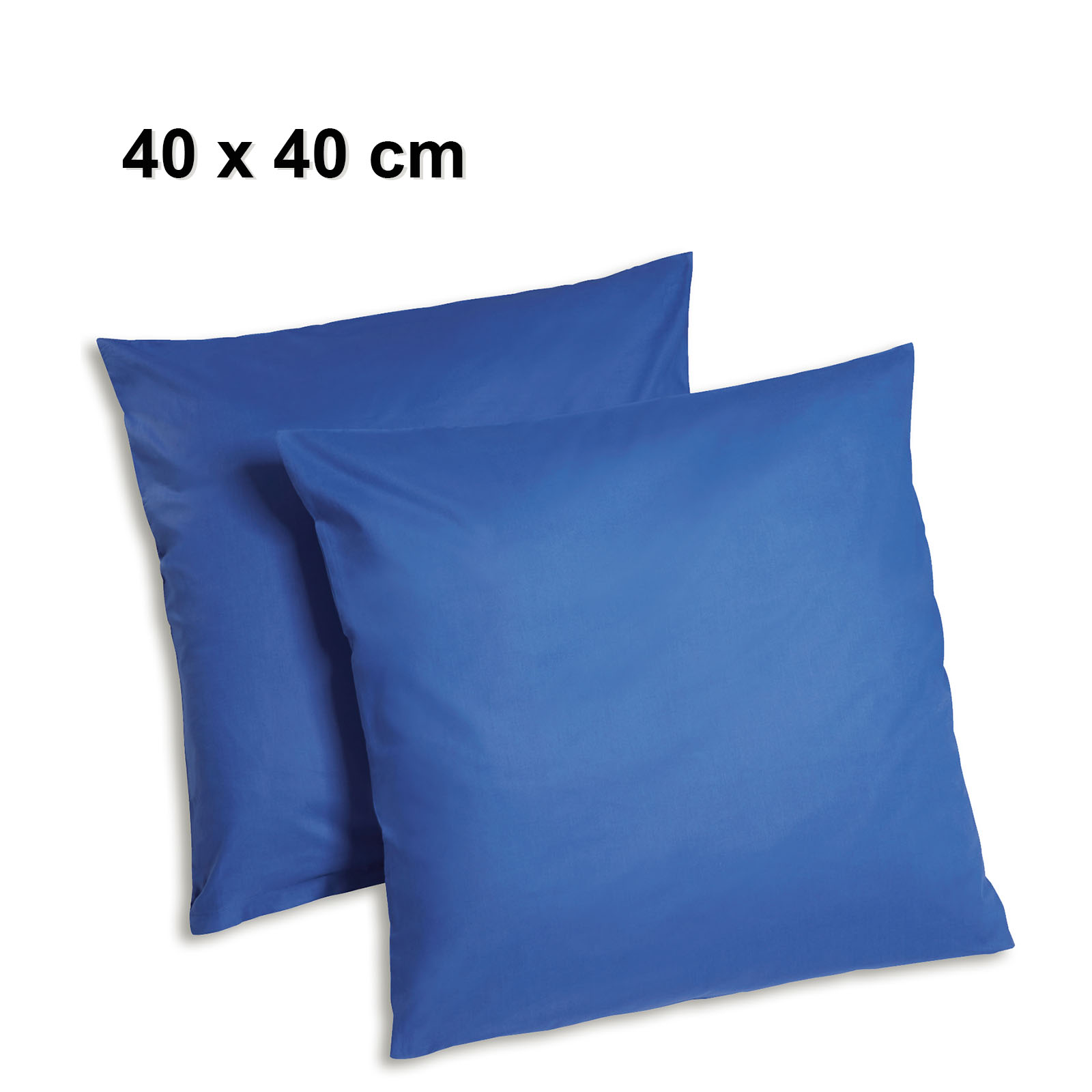 2er-Pack Kissenbezug - schwarz - 40x40 cm