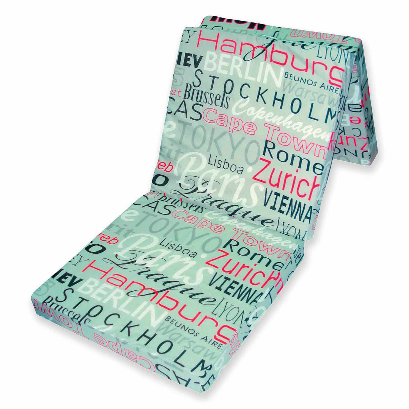 Faltmatratze Materac Mit Schriftmotiv 190x63 Cm H1 Online