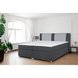 Boxspringbett - dunkelgrau-silber - H3 - 180x200 cm