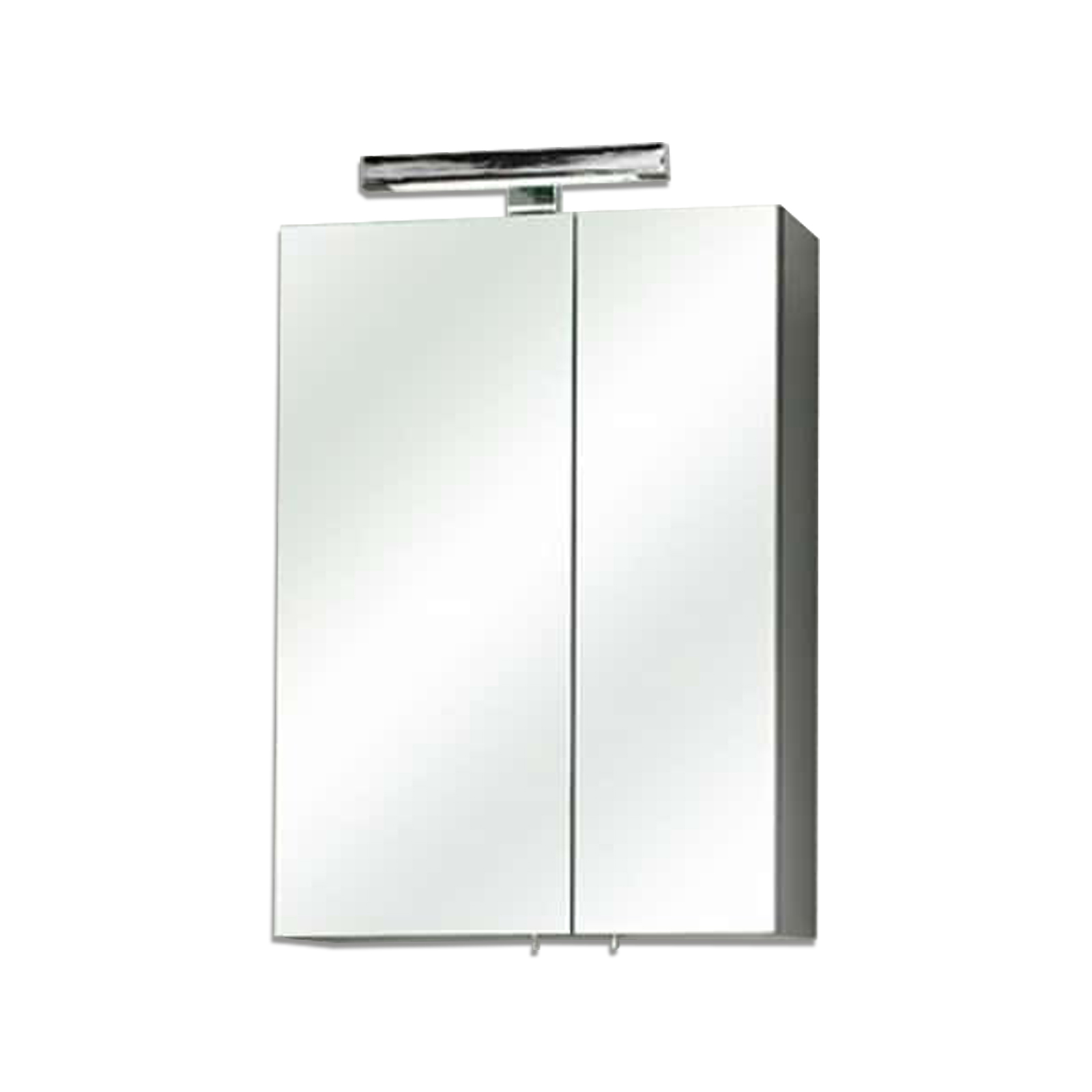 LED-Spiegelschrank - anthrazit - 50 cm breit