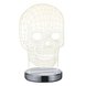 LED-Tischlampe - chrom - 1-flammig