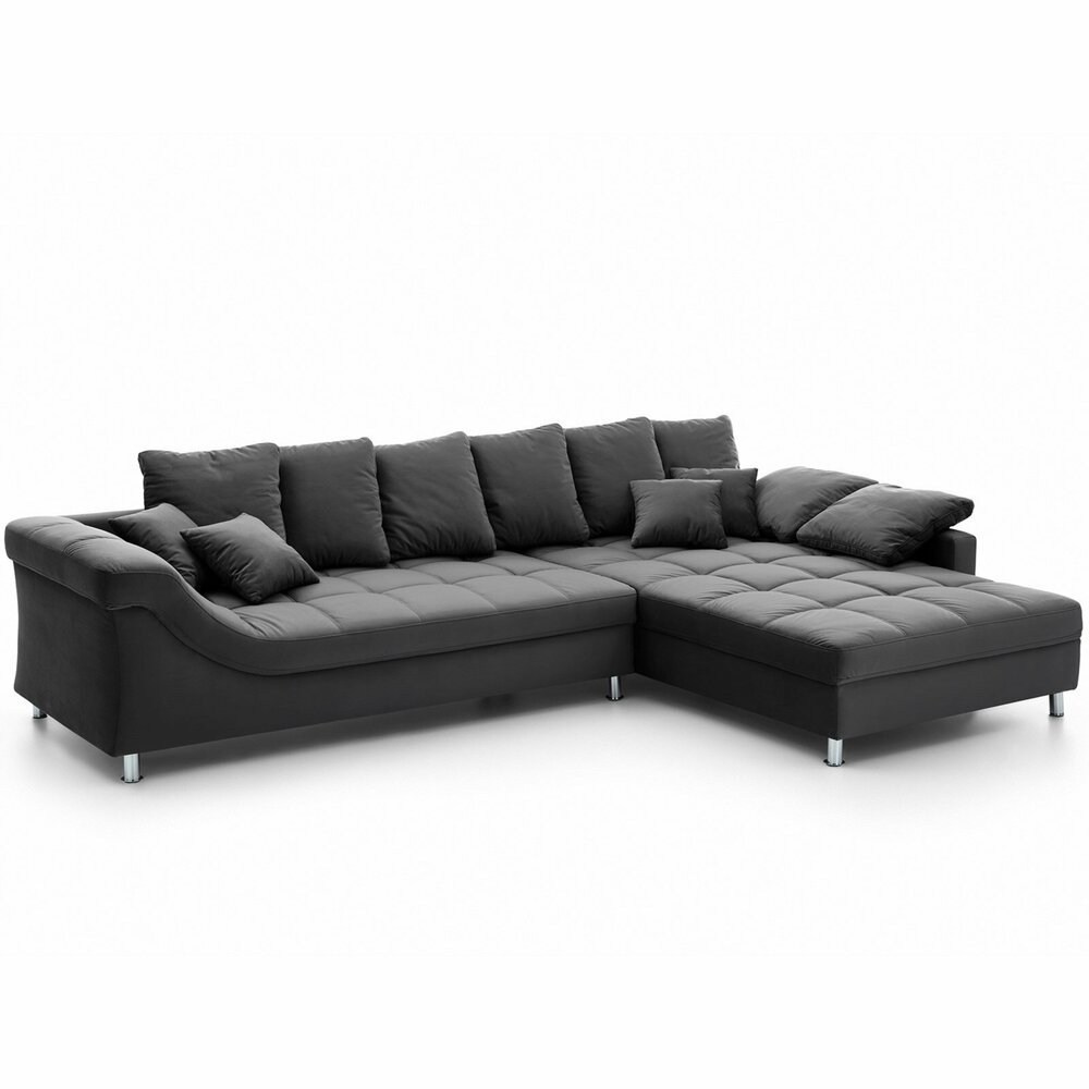 Ecksofa - anthrazit - Microfaser | Online bei ROLLER kaufen