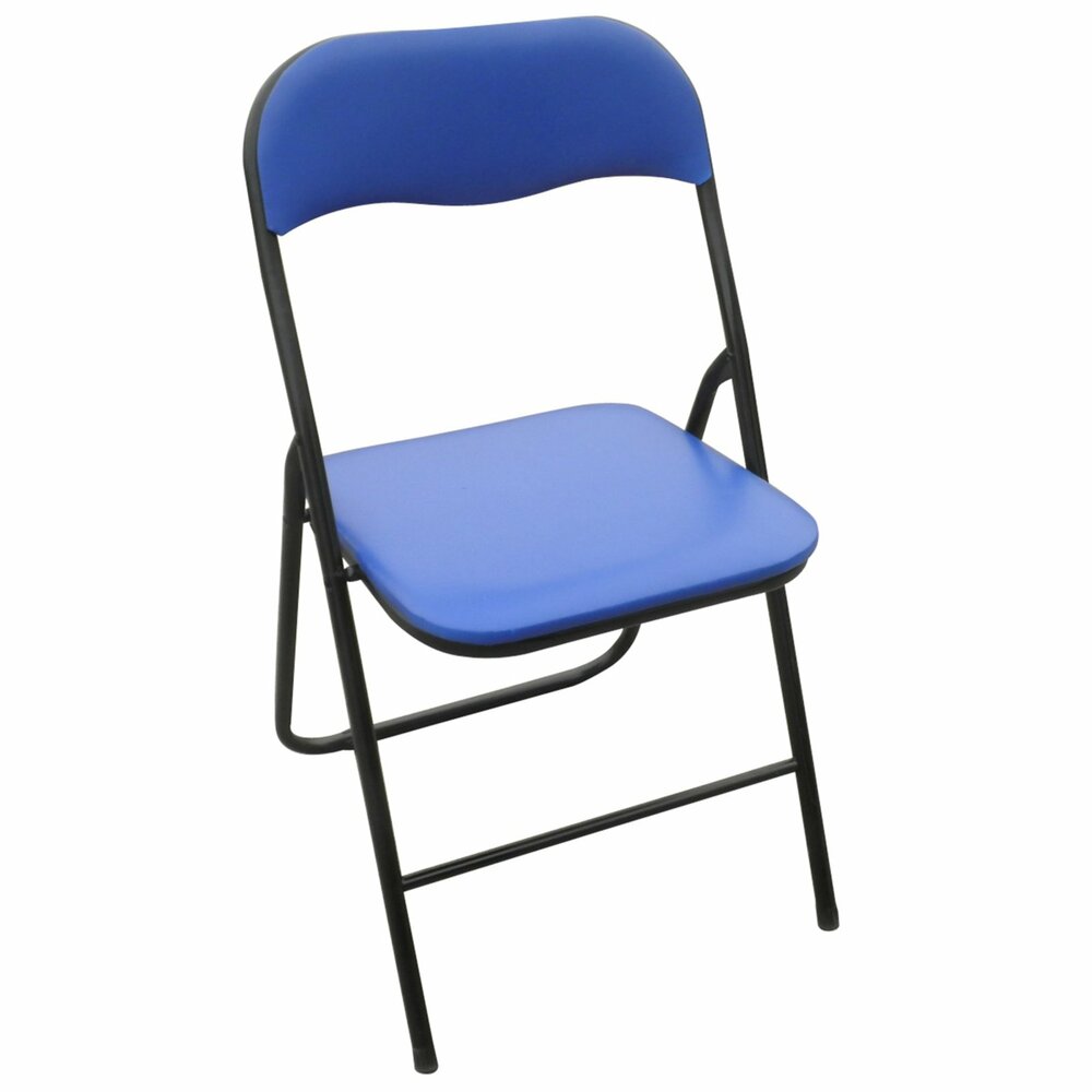 Klappstuhl - blau - Kunstleder | Klappstühle | Stühle | Stühle & Hocker
